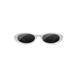 Joel Ighe x CHIMI Small White Oval Sunglasses w/ Dust Bag & Leather Case